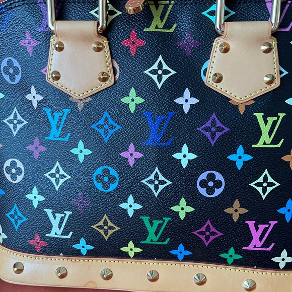Authentic Louis Vuitton Alma Multicoloured black - Picture 3 of 10